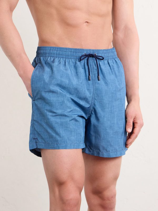 Straight-Leg Mid-Length Swim Shorts - OU