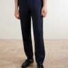 Straight-Leg Linen Trousers - FR Straight-Leg Linen Trousers - FR