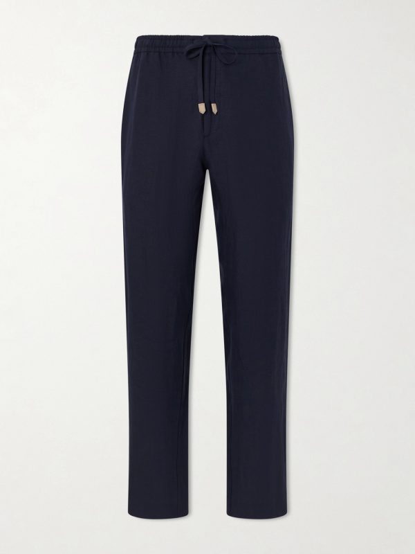 Straight-Leg Linen Trousers Straight-Leg Linen Trousers