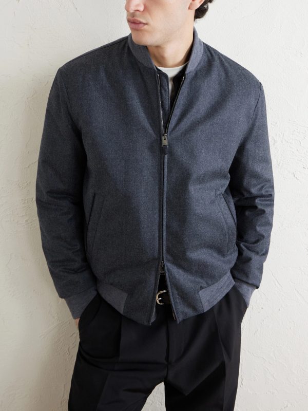 Wool Bomber Jacket - CU Wool Bomber Jacket - CU