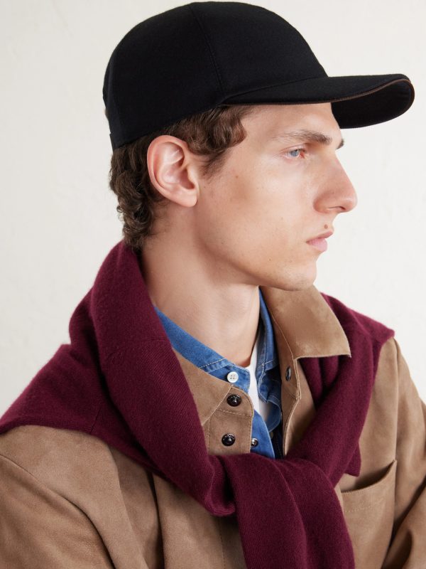 Logo-Appliquéd Wool Cap - FR