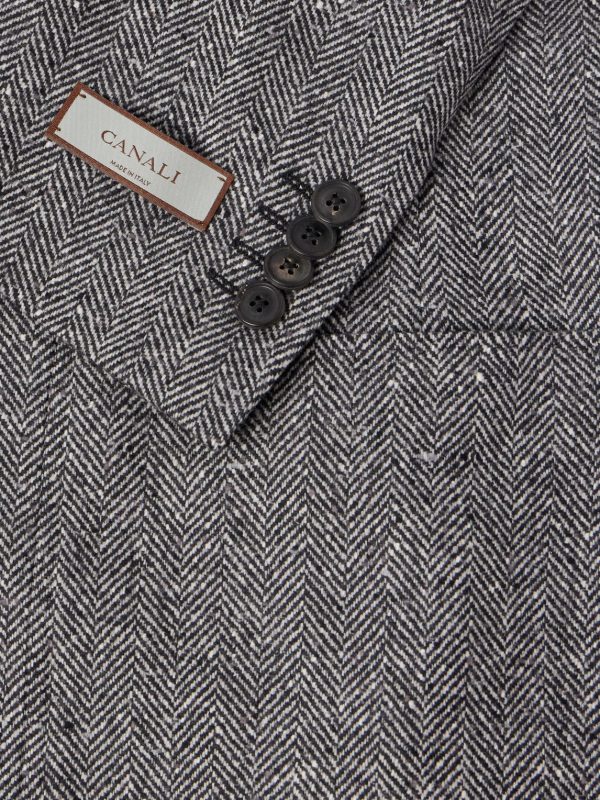 Kei Herringbone Wool and Cashmere-Blend Suit Jacket - E1 Kei Herringbone Wool and Cashmere-Blend Suit Jacket - E1