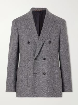 Kei Herringbone Wool and Cashmere-Blend Suit Jacket Kei Herringbone Wool and Cashmere-Blend Suit Jacket