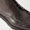 Leather Lace-Up Boots - CU