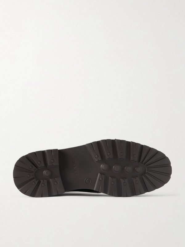 Leather Lace-Up Boots - E1