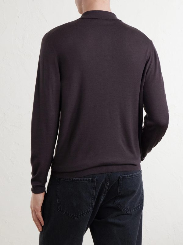 Wool Polo Shirt - BK Wool Polo Shirt - BK