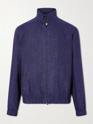 Linen Bomber Jacket Linen Bomber Jacket