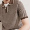 Linen, Silk, Cotton and Modal-Blend Terry Polo Shirt - CU Linen, Silk, Cotton and Modal-Blend Terry Polo Shirt - CU