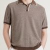 Linen, Silk, Cotton and Modal-Blend Terry Polo Shirt - FR Linen, Silk, Cotton and Modal-Blend Terry Polo Shirt - FR
