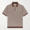 Linen, Silk, Cotton and Modal-Blend Terry Polo Shirt Linen, Silk, Cotton and Modal-Blend Terry Polo Shirt