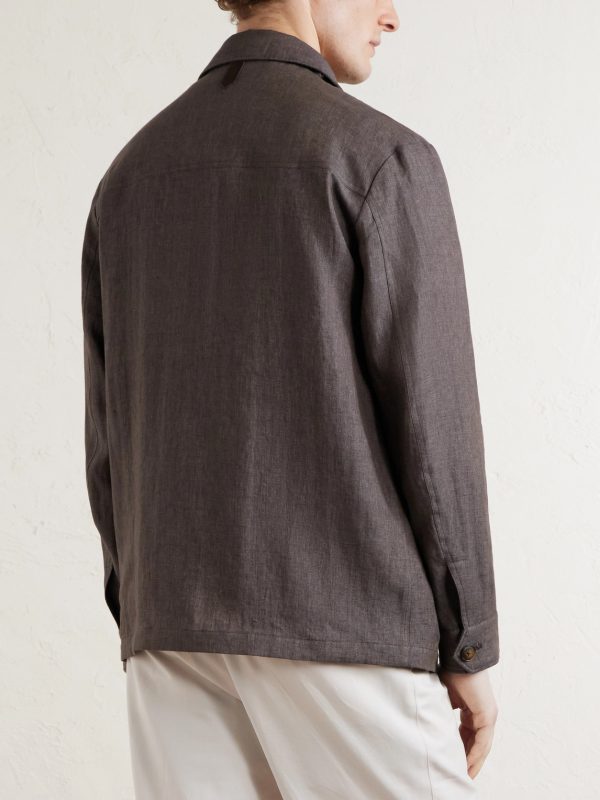 Linen Overshirt - BK Linen Overshirt - BK