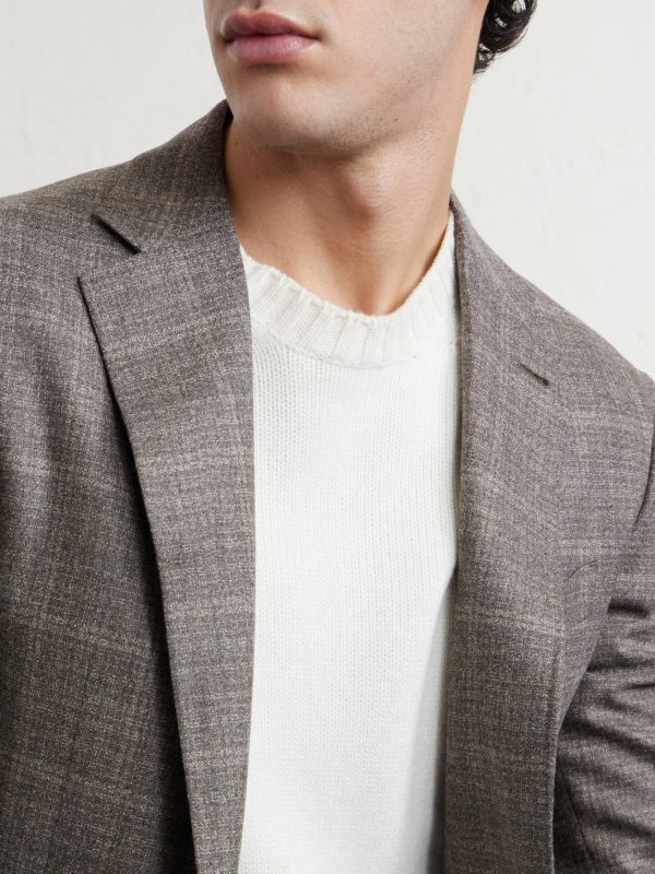 Kei Prince of Wales Checked Linen Suit Jacket - CU Kei Prince of Wales Checked Linen Suit Jacket - CU