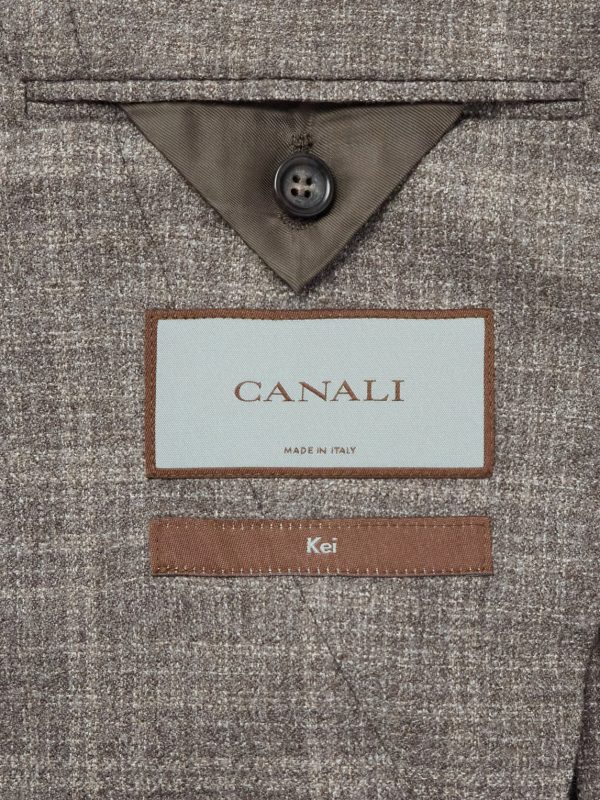 Kei Prince of Wales Checked Linen Suit Jacket - E2 Kei Prince of Wales Checked Linen Suit Jacket - E2