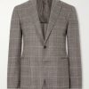Kei Prince of Wales Checked Linen Suit Jacket Kei Prince of Wales Checked Linen Suit Jacket