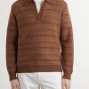 Wool and Cashmere-Blend Polo Sweater - FR Wool and Cashmere-Blend Polo Sweater - FR