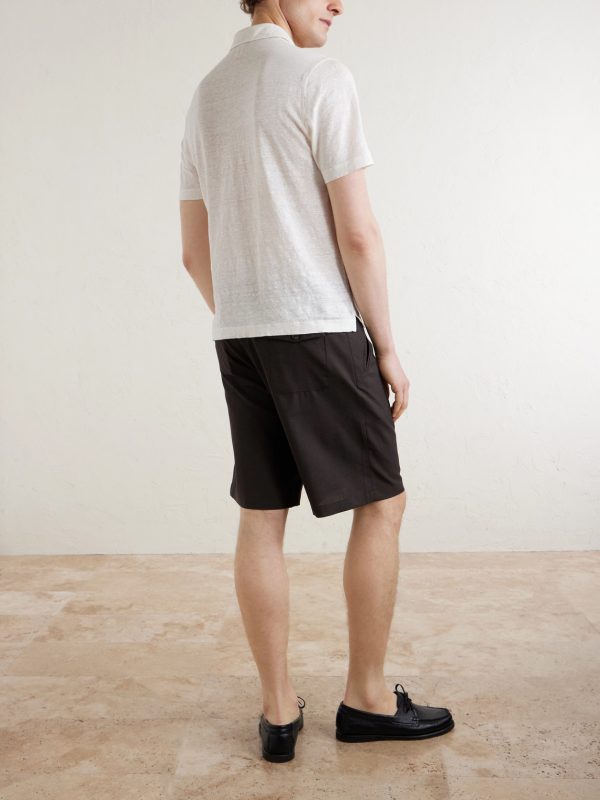 Linen Polo Shirt - BK Linen Polo Shirt - BK