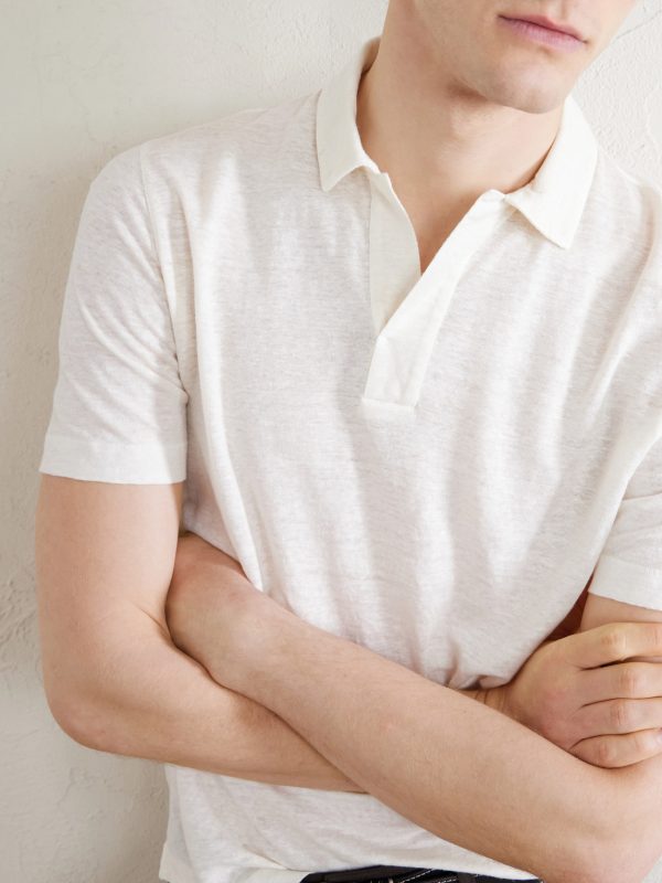 Linen Polo Shirt - CU Linen Polo Shirt - CU