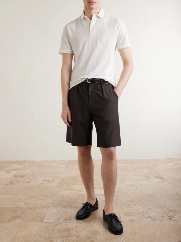 Linen Polo Shirt - OU Linen Polo Shirt - OU