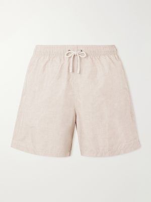 Straight-Leg Mid-Length Swim Shorts Straight-Leg Mid-Length Swim Shorts