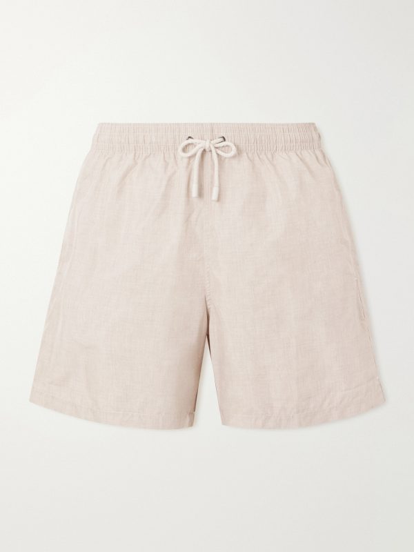 Straight-Leg Mid-Length Swim Shorts Straight-Leg Mid-Length Swim Shorts