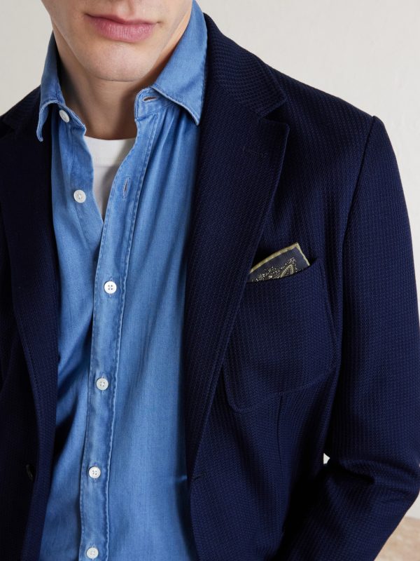 Textured-Cotton Blazer - CU Textured-Cotton Blazer - CU