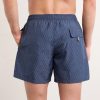 Straight-Leg Mid-Length Printed Swim Shorts - BK Straight-Leg Mid-Length Printed Swim Shorts - BK