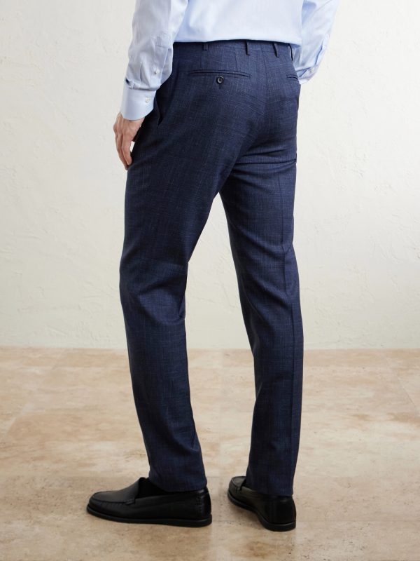 Travel Straight-Leg Wool, Silk and Linen-Blend Suit Trousers - BK