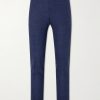 Travel Straight-Leg Wool, Silk and Linen-Blend Suit Trousers