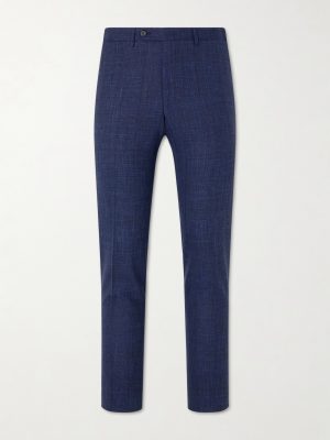 Travel Straight-Leg Wool, Silk and Linen-Blend Suit Trousers Travel Straight-Leg Wool, Silk and Linen-Blend Suit Trousers