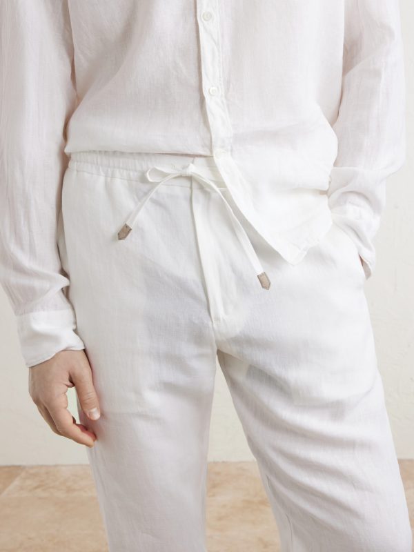 Straight-Leg Linen Trousers - CU Straight-Leg Linen Trousers - CU