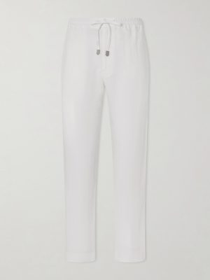 Straight-Leg Linen Trousers Straight-Leg Linen Trousers
