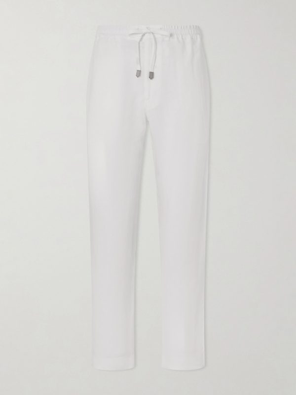 Straight-Leg Linen Trousers Straight-Leg Linen Trousers