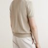 Knitted Cotton T-Shirt - BK Knitted Cotton T-Shirt - BK