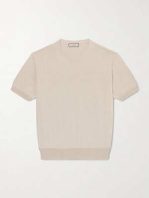 Knitted Cotton T-Shirt Knitted Cotton T-Shirt