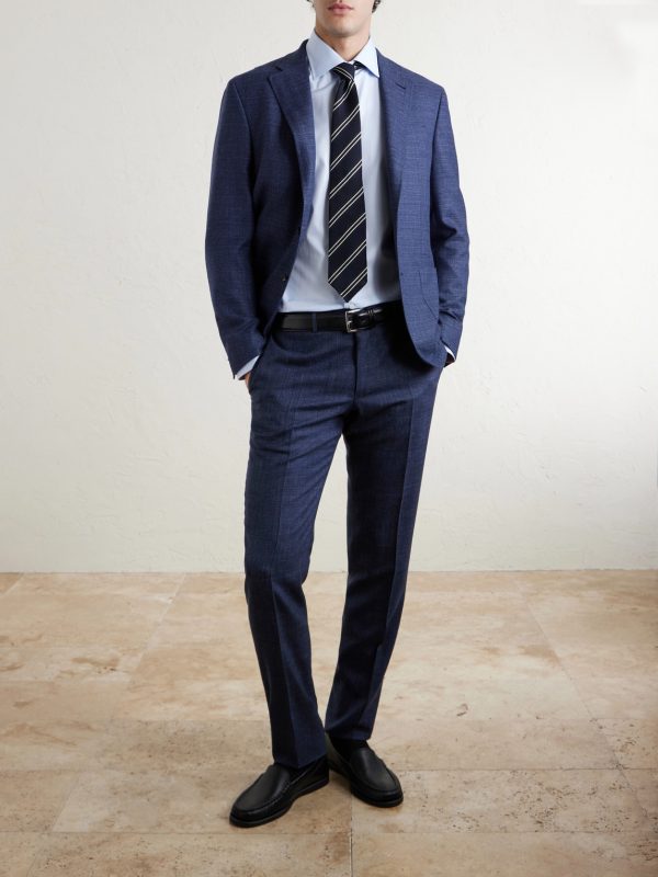 Wool, Silk and Linen-blend Suit Jacket - OU Wool, Silk and Linen-blend Suit Jacket - OU