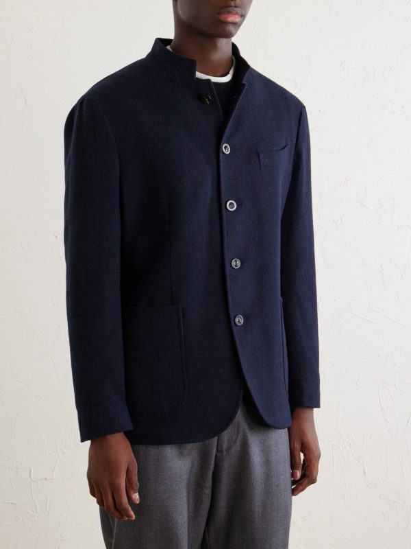 Wool-Blend Twill Jacket - FR