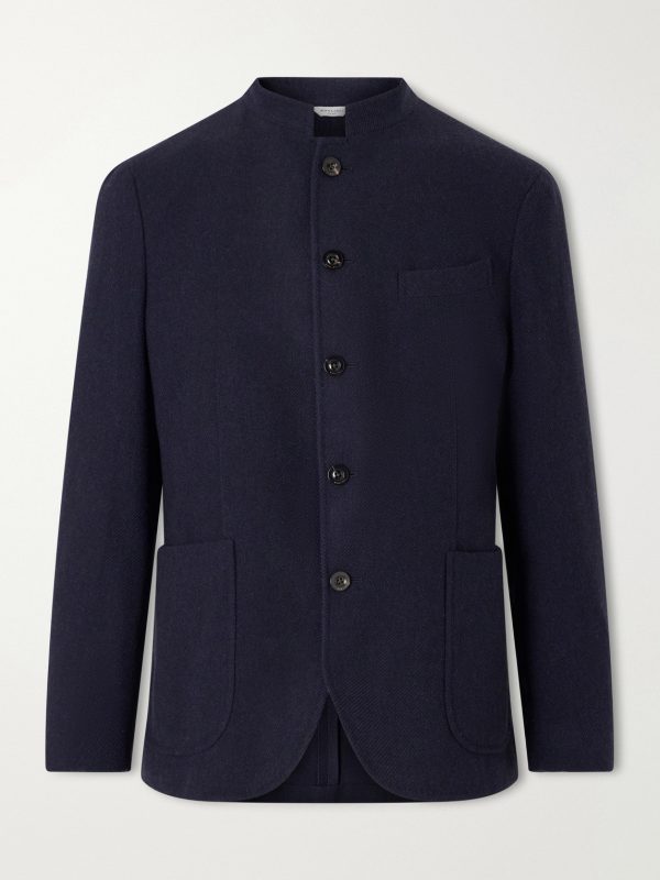 Wool-Blend Twill Jacket