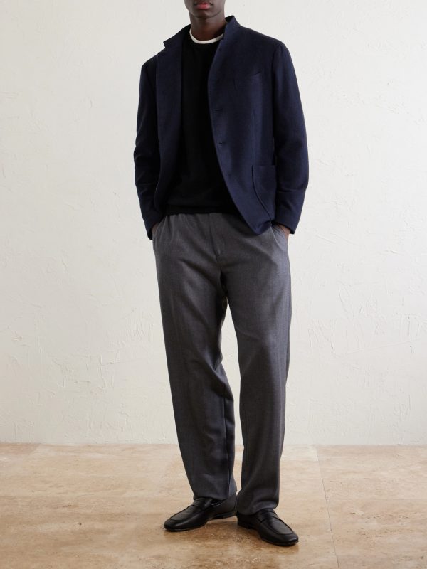 Wool-Blend Twill Jacket - OU