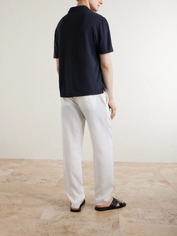 Linen Polo Shirt - BK
