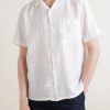 Camp-Collar Linen Shirt - FR