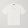 Camp-Collar Linen Shirt