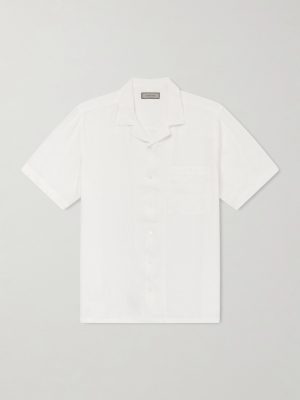 Camp-Collar Linen Shirt Camp-Collar Linen Shirt