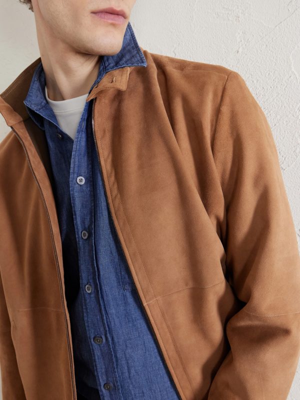 Button-Down Collar Cotton and Linen-Blend Shirt - CU