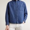 Button-Down Collar Cotton and Linen-Blend Shirt - FR