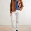 Button-Down Collar Cotton and Linen-Blend Shirt - OU