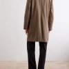 Wool-Blend Felt Coat - BK
