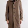 Wool-Blend Felt Coat - FR