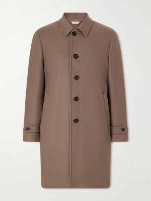 Wool-Blend Felt Coat