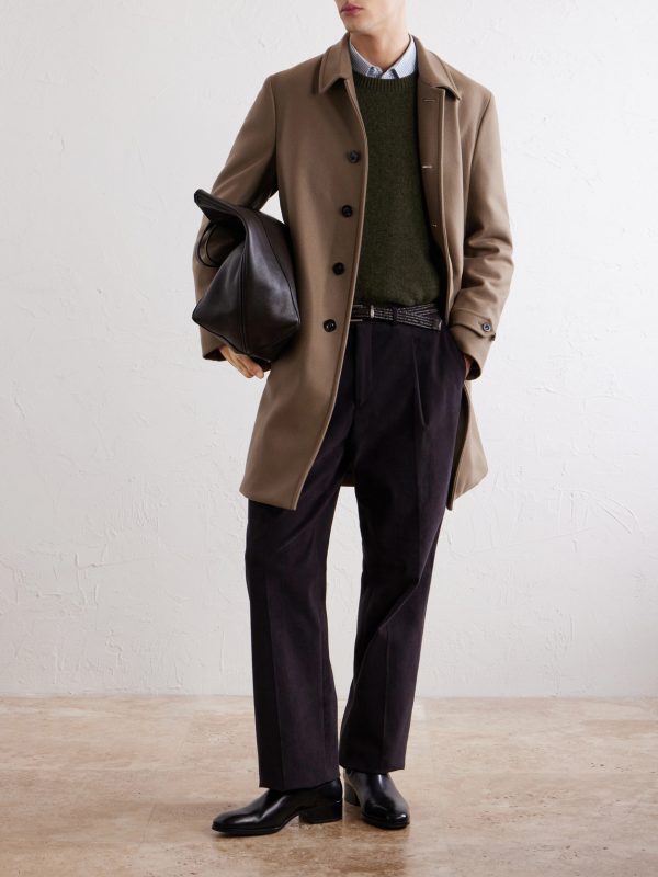 Wool-Blend Felt Coat - OU