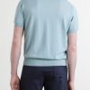 Knitted Cotton T-Shirt - BK Knitted Cotton T-Shirt - BK